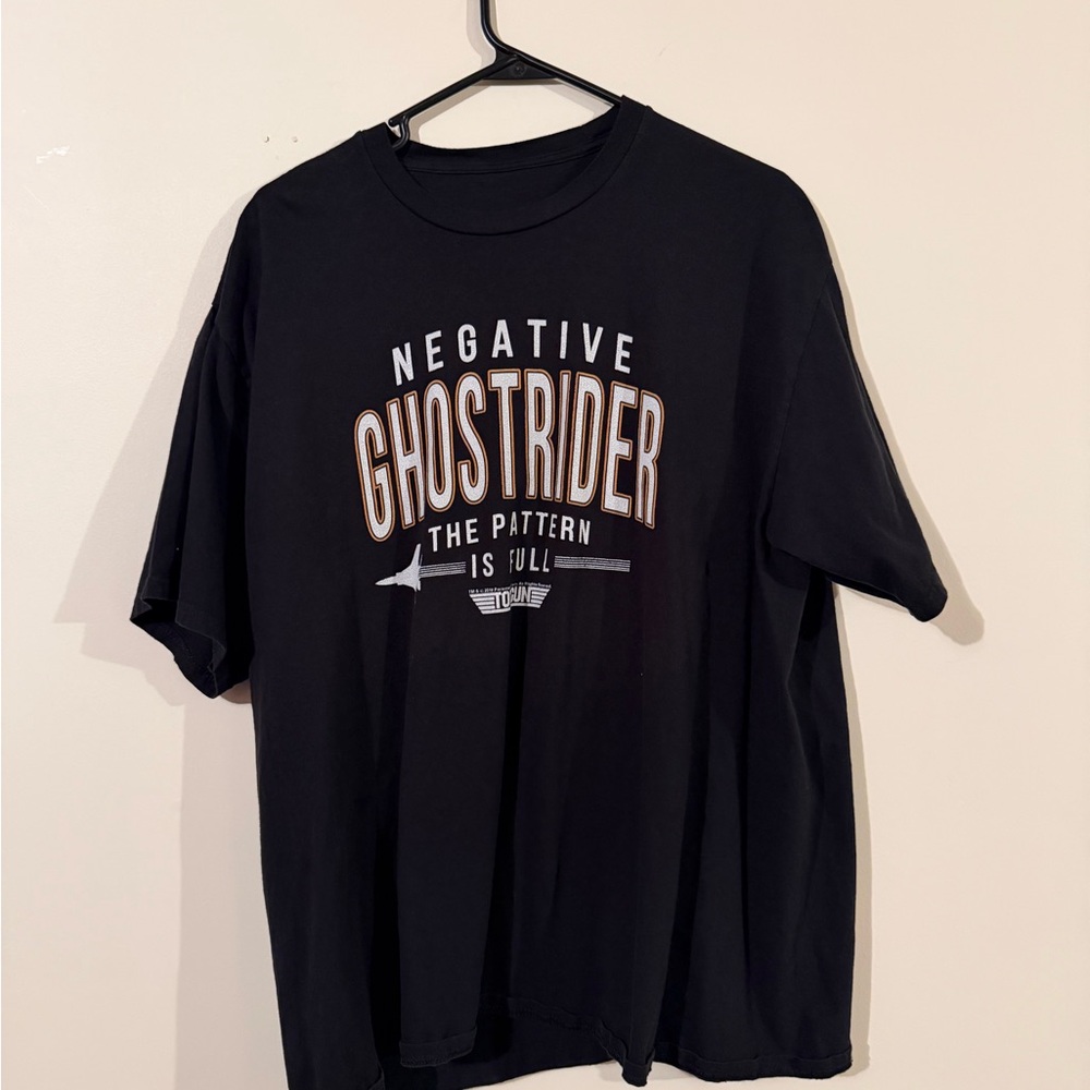 Top Gun Negative Ghostrider Black T-Shirt